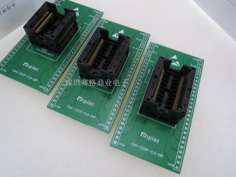SSOP54 TSOP54 SDR SDRAM Burn-in Socket gold plating IC testing seat Test test bench |