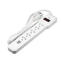 1 5m extension cable socket us standard multi function power socket 5 outlets with 2 usb ports 2a 5v power strip adapter
