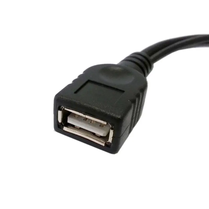Микро USB штекер к микро гнездо хост OTG Кабель адаптер Y разветвитель JYnEE power