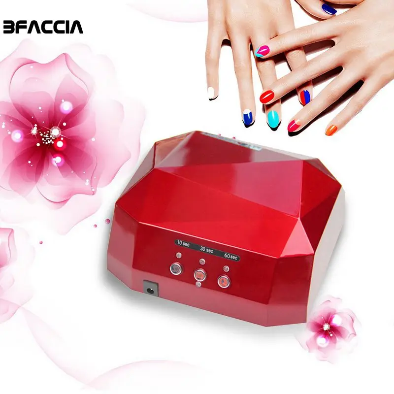 Bfaccia 36 W УФ светодиодный лампы ногтей Сушилка 5 видов цветов в форме ромба