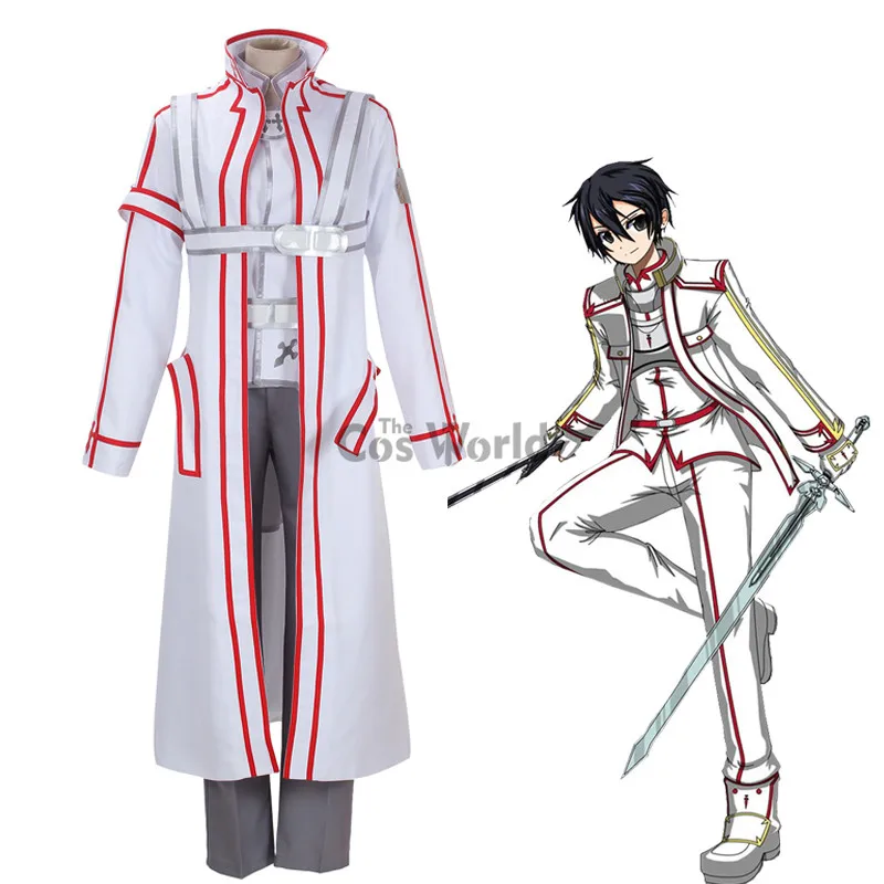 

Sword Art Online Knights of Blood Kirigaya Kazuto Kirito Uniform Outfits Anime Customize Cosplay Costumes