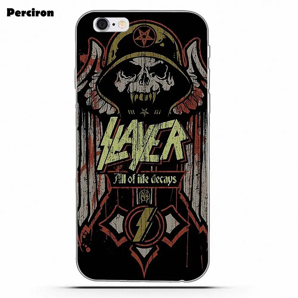 Мягкий чехол из ТПУ для телефона, чехол Slayer для iPhone 4, 4S, 5, 5C, SE, 6, 6 S, 7, 8 Plus, X, Galaxy S5, S6, S7, S8, Grand Core, II Prime, Alpha - Цвет: as picture