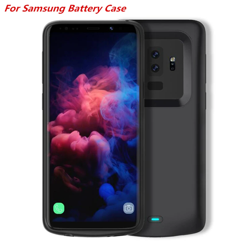 Чехол аккумулятор для samsung Galaxy S6 Edge S9 S8 Plus мягкий чехол зарядки телефона из ТПУ Note 8
