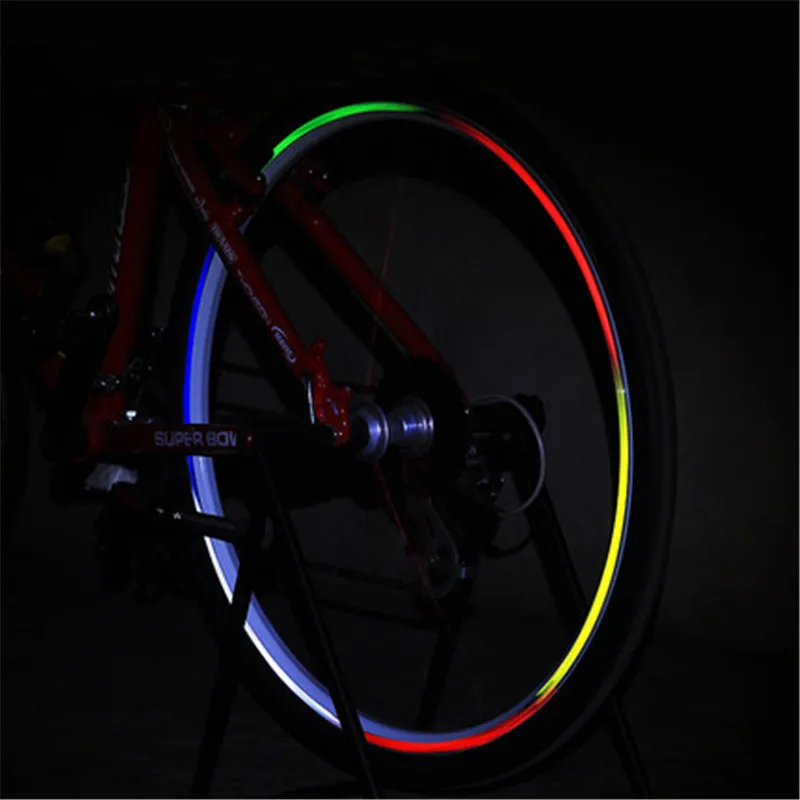 4 шт./светоотражающая лента флуоресцентные наклейки на велосипед для горного