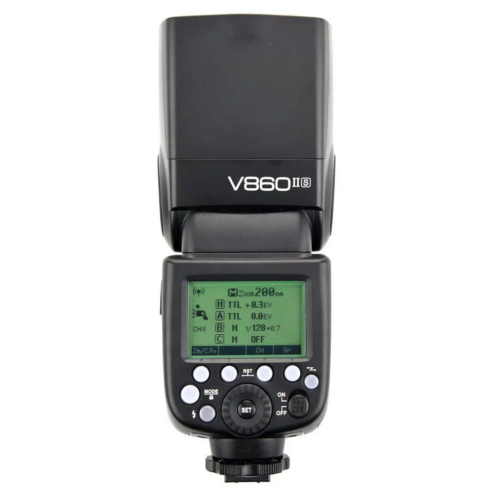 Вспышка Godox V860IIS Pionnering TTL Li Ion GN60 1/8000s HSS 2 4G X System Speedlite для Sony A77II A7RII A7R A58 ILCE6000L|camera