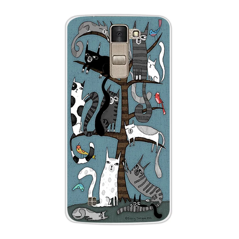 Роскошный мягкий ТПУ чехол для LG K8 Lte K350 K350E K350N Dif Cat Дизайн 5," прозрачный корпус для K 8 телефон силиконовый чехол на заднюю панель Coque - Цвет: 16