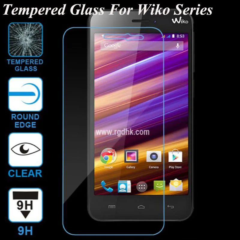 2.5D 9H защита для экрана из закаленного стекла Wiko Pulp Fab 4G Fever Rainbow Lite UP Sunset 2 Selfy Lenny 3