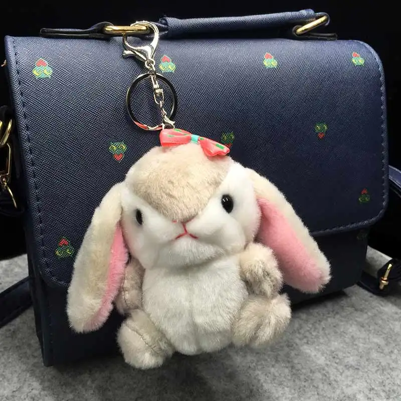 Милый Хаски брелок для ключей игрушка собаки брелки помпон животное кукольный