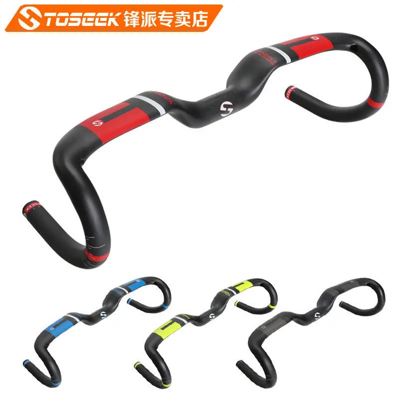 Руль для гоночного шоссейного велосипеда TOSEEK полностью карбоновый руль