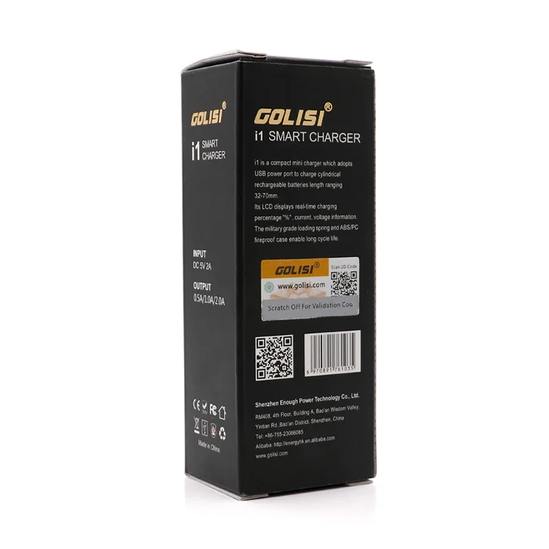 GOLISI I 1 зарядное устройство с ЖК дисплеем для аккумуляторов 2A Быстрая зарядка 18650
