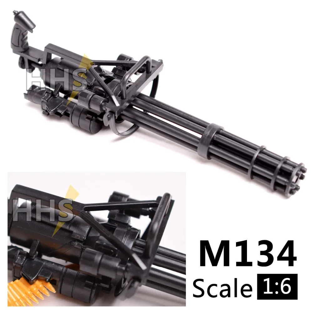 1:6 1/6 масштаб 12 дюймов фигурки M134 модель пистолеты гатлинг минигун Терминатор T800