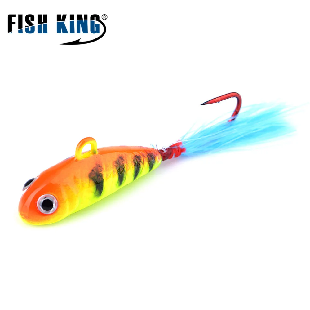 Рыболовные приманки FISH KING зимние для ледовой рыбалки 5 г 7 с 4 #2 # крючки перьевая