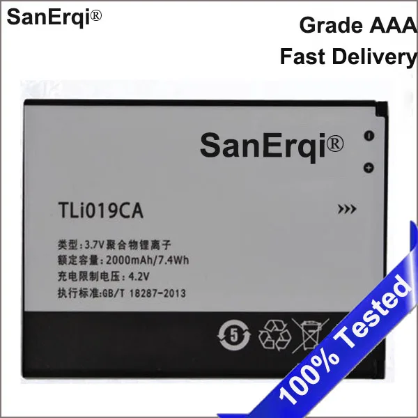 Sanerqi tli019ca Батарея для Alcatel One Touch телефон аккумулятор|battery for alcatel|battery forbatteries phones