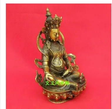 Медная тибетская телефонная буддистская статуя дзамбала форчуна Будда Статуя