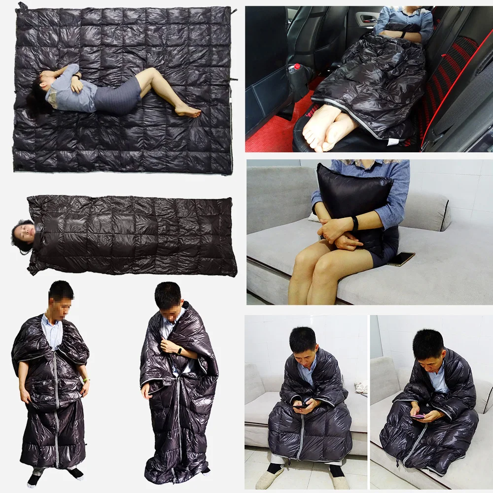 Ультралегкий туристический спальный мешок для взрослых компактный