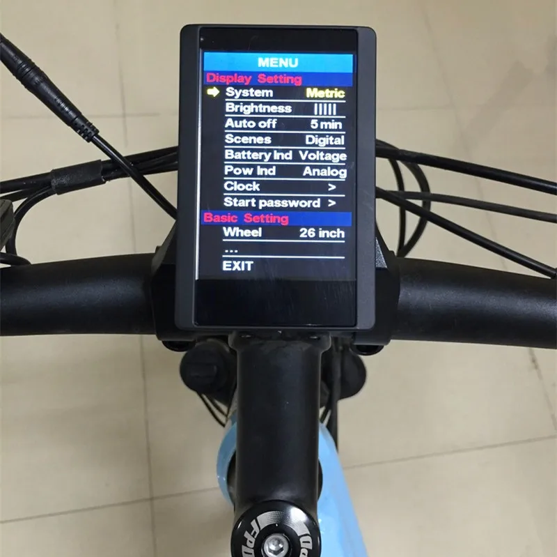 Цветной TFT ЖК-дисплей для электрического велосипеда и Ebike конверсионный комплект