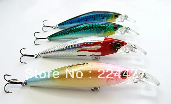 

4 Colors 9cm/16g Floating Type Minnow Baits Fishing Lures Hard Plastic Casting Baits with VMC Hook
