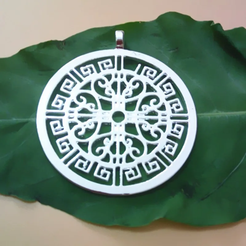 Подвеска с буддистским узором мира посеребренные ожерелья и подвески цепочкой 60