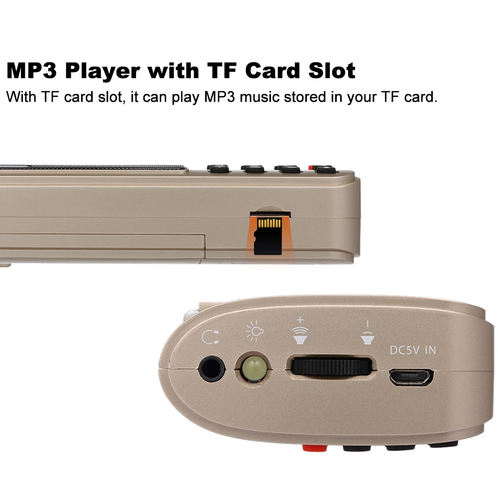 Rolton T50 портативный fm радио FM/MW/SW приемник USB музыкальный плеер Mp3 динамик SD/TF карта