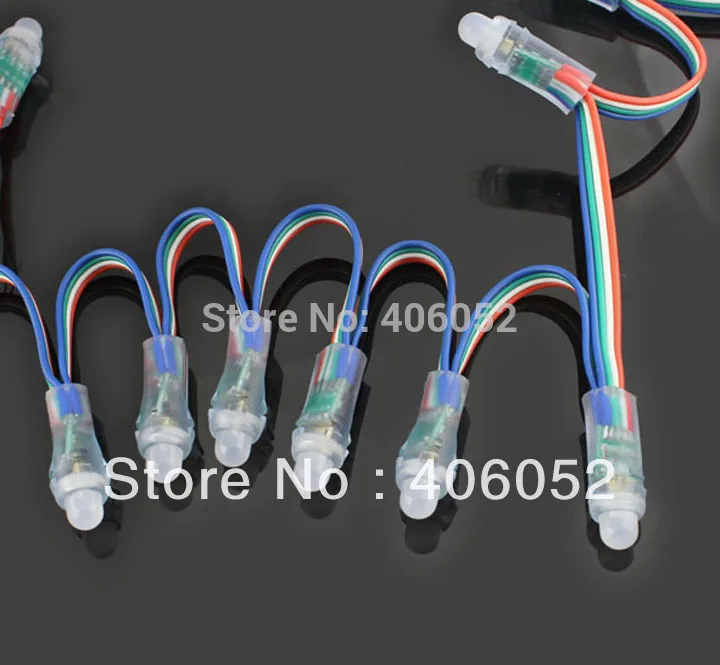 1000 шт. 12 мм IP65 Водонепроницаемый RGB LED Пиксели Модули пиксель строка | Лампы и