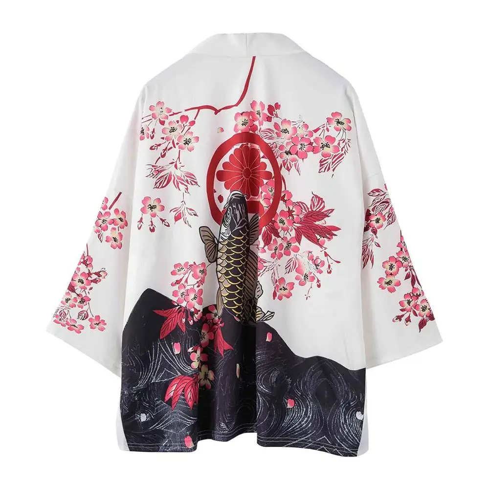 Мужской кардиган кимоно haori yukata костюм самурая пиджак рубашка|Одежда Азии и