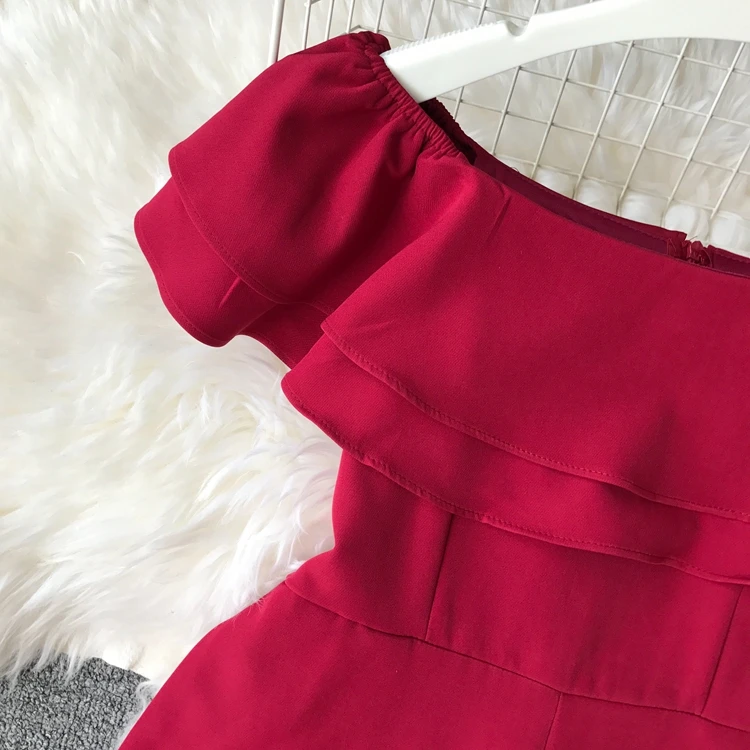 ALPHALMODA Тип высокой талией узкие гофрированные комбинезоны Высокая талия широкие брюки с широкими штанинами модные однотонные женские костюмы