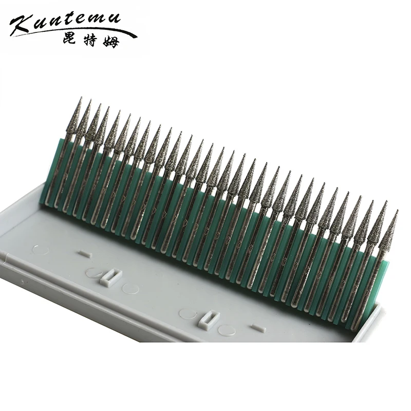 Фото Free Shipping 30pcs Cone Head Diamond Mounted Points Grinding For Jade Metal Wood Polishing Free Shipping 30pcs Cone Head Diamond Mounted Points Grinding For Jade Metal Wood Polishing