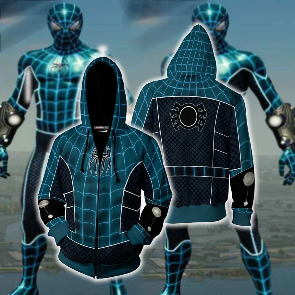 PS4 игра Скарлет СПАЙДЕР паук мужской костюм для косплея толстовка с символикой