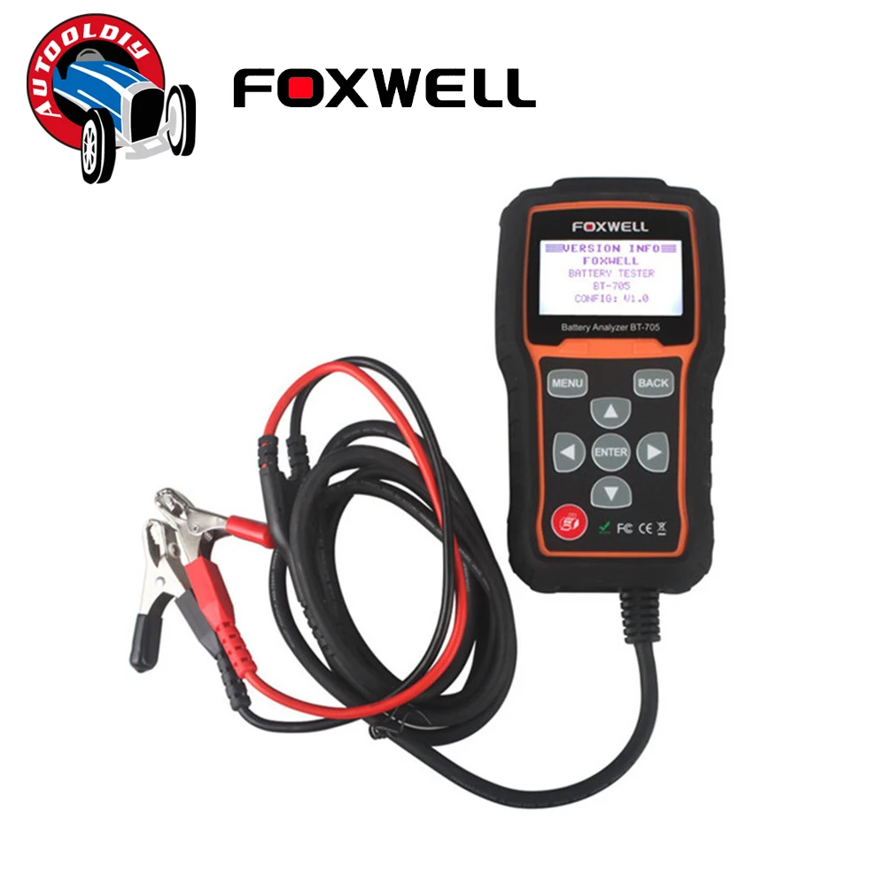 Подлинная FOXWELL BT-705 Battery Analyzer 12 В 24 BT705 Авто Батареи Тестер Обнаруживает Папа