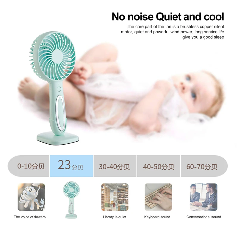 Портативный мини-вентилятор USB перезаряжаемый портативный охлаждающий