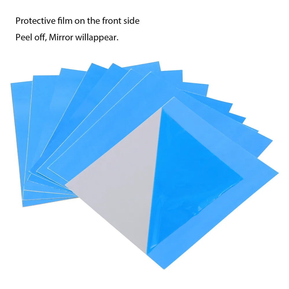 Зеркальный настенный стикер s квадраты DIY 3D арт Мозаика из зеркал для ванной
