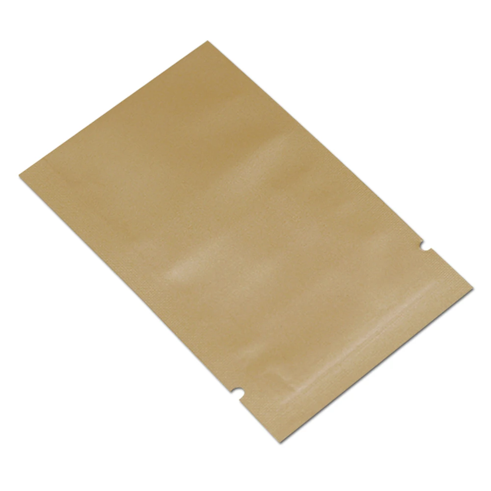 200 шт./лот фиолетовый/оранжевый Вакуумный пакет из алюминиевой фольги с открытым