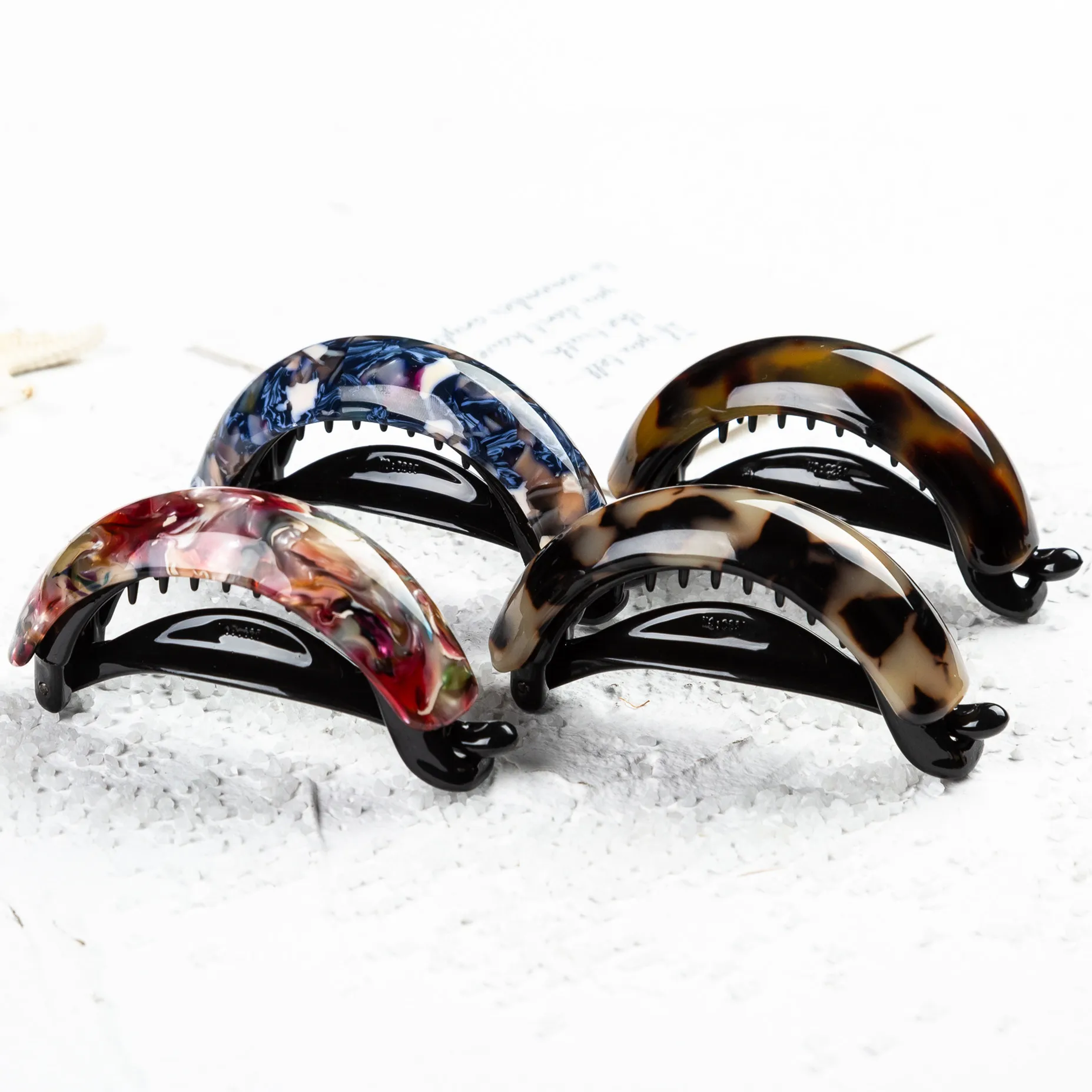 Yinminez заколки из ацетата заколка-пряжка для волос девочек заколка аксессуары 7 см