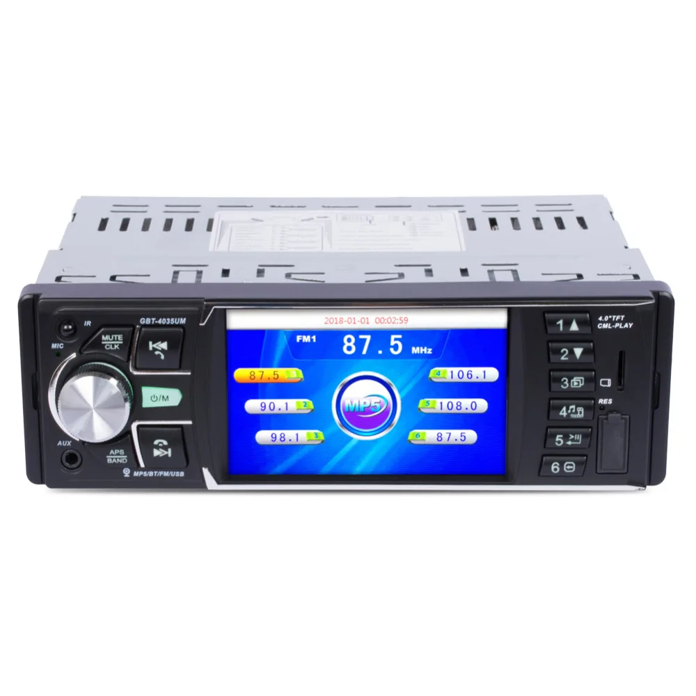 MP5 плеер VODOOL 4 &quot автомобильная стерео система с поддержкой Bluetooth AUX MP3