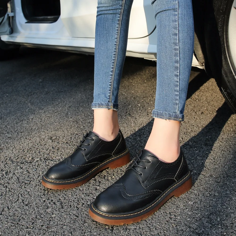Женские туфли на плоской подошве zapatos mujer большие размеры 34-43 высококачественные