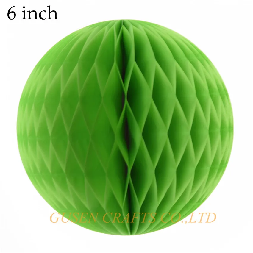 LIME GREEN 1 шт " цветной бумажный фонарь в виде сот для дома, свадьбы и дня рождения, вечеринки/украшения для детского душа, 23 Цвета - Цвет: LIME GREEN