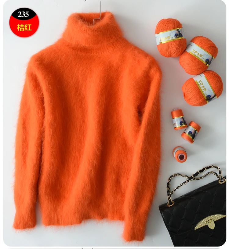 Long Plush Mink Cashmere Yarn Yarn for Knitting Warm Delicate Fluffy Yarn for Hand Sweater Cardigan Hats Soft Yarn for Women Men