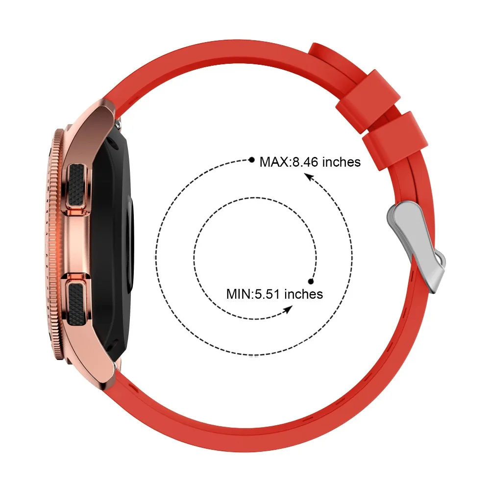 20 мм спортивный силиконовый ремешок для часов Samsung Galaxy Watch 42 46 Gear Sport/Gear S2