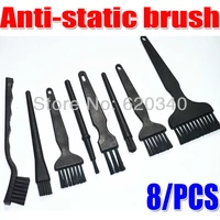 free shipping 8pcs set bga rework anti static brush pcb cleaning tool esd brush electronic component cleaning tools