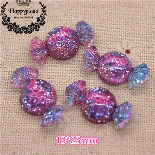 20pcs 20 шт новинка блеск сахар сладкие конфеты Моделирование еда искусство поставка украшения Шарм Ремесло, 13*25 мм - Цвет: 20pcs