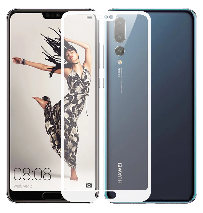 2 шт./лот для Huawei p20 Экран протектор HD Ясно Полный охват закаленное Стекло Плёнки Pro