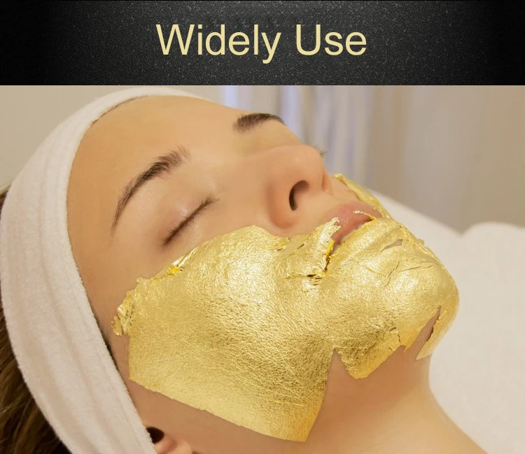 Anpro 24 K 99.9% из чистого золота Фольга Бумага для Красота будды статуи, ручные изделия паста для выпекания хлебобулочных изделий мороженое Кофе вино украшения