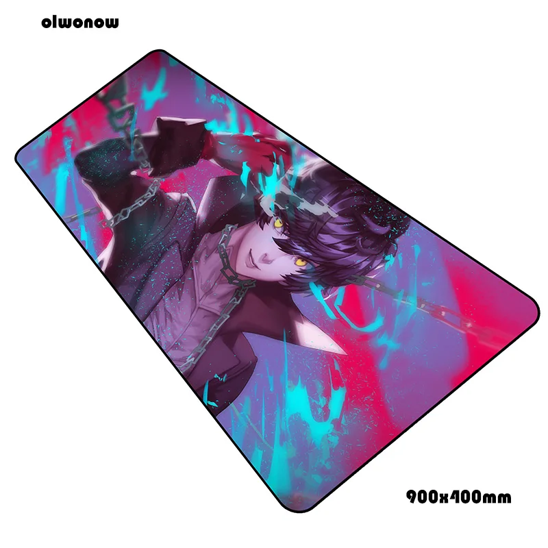 Size 900x400x3mm Persona 5 padmouse 900x400x3 мм игровой коврик для мыши Новое поступление коврик для мыши геймерский компьютерный Настольный коврик с рисунком из аниме notbook mousemat pc - Цвет: Size 900x400x3mm
