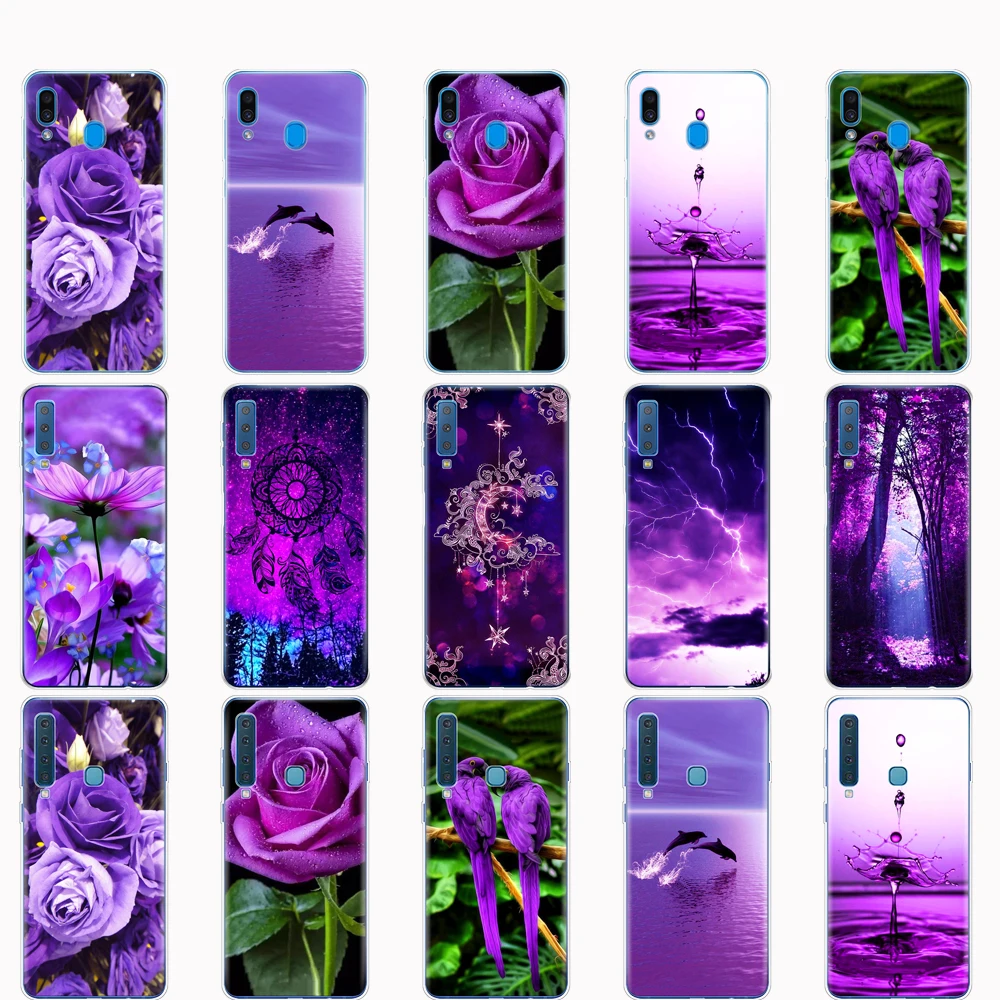 Чехол для Samsung A50 чехол Galaxy A60 A10 A30 A40 A70 A 50 2019 A9 A7 2018 infinity on purple|Бамперы| |