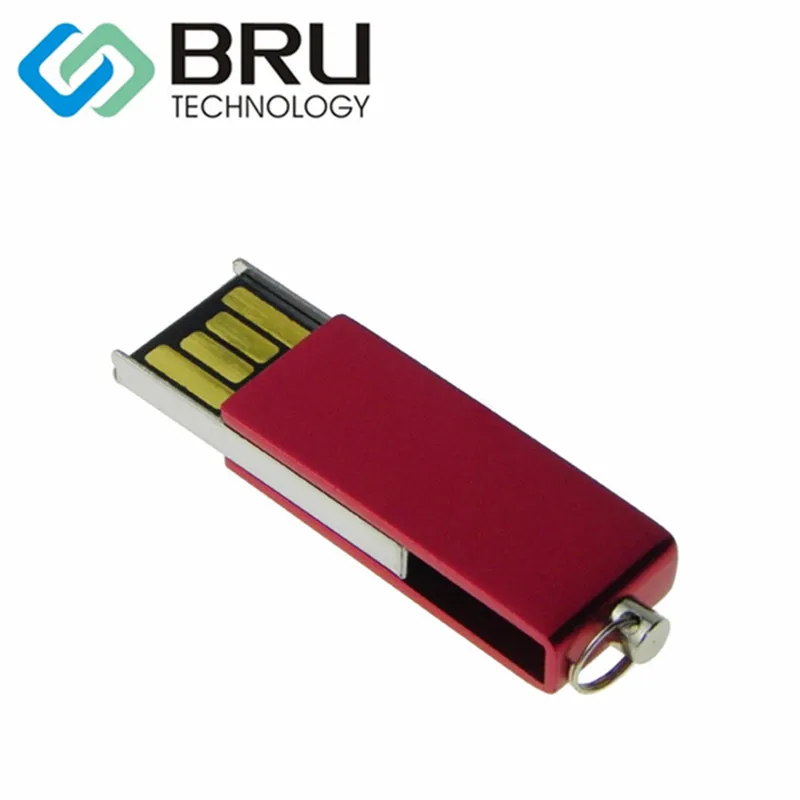 BRU 1GB2GB4GB8G USB флеш накопитель мини металлическая Флешка Поворотная USB2.0 Ручка