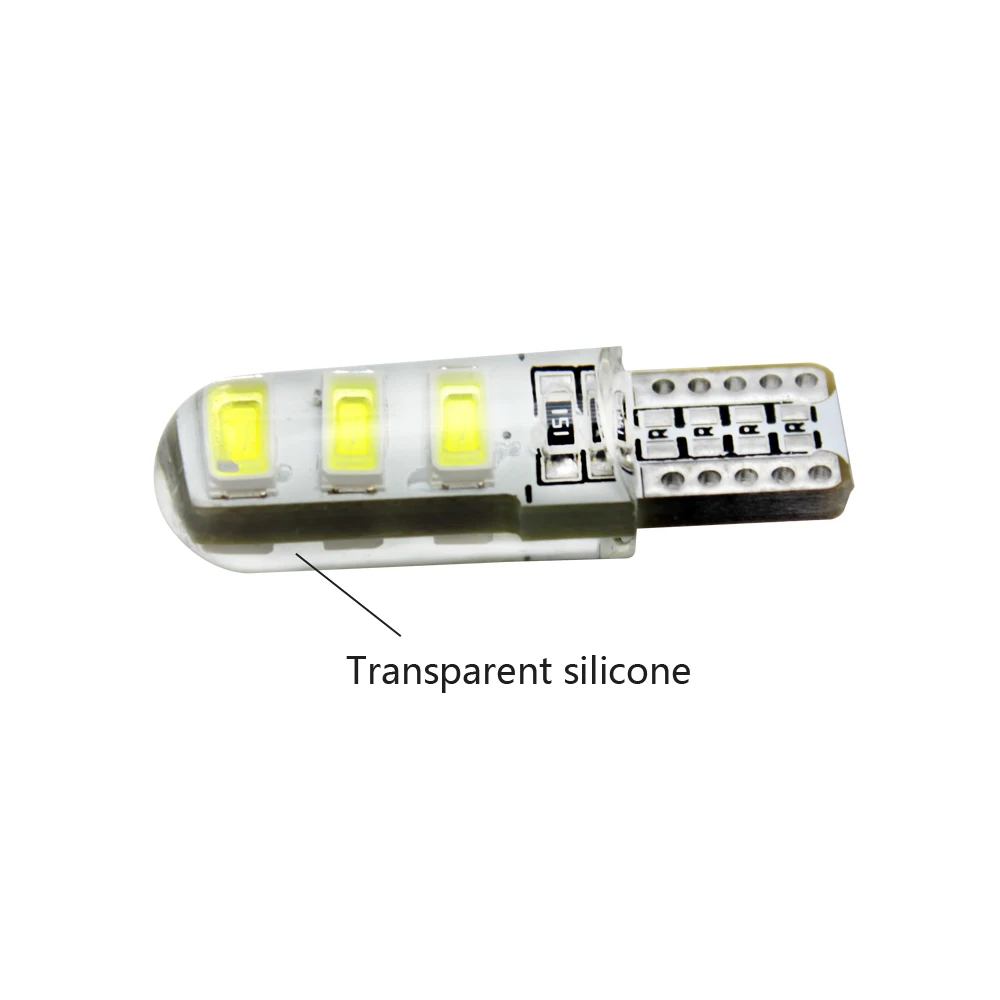 50X T10 W5W светодиодный светильник для салона автомобиля 2835 12 SMD лампа 12В 194 501 Клин
