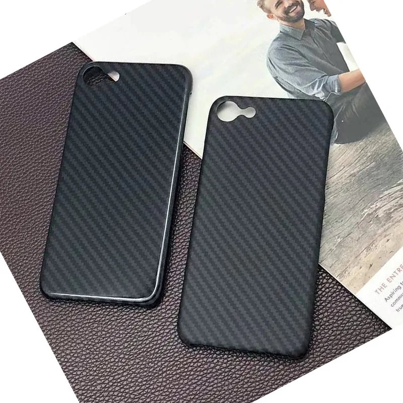Чехол из настоящего углеродного волокна для iPhone 7/8 Роскошный чехол шестигранный