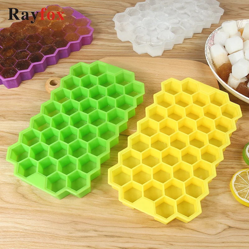 37 решеток кубиков льда соты мороженого форма DIY формы эскимо йогурт коробка
