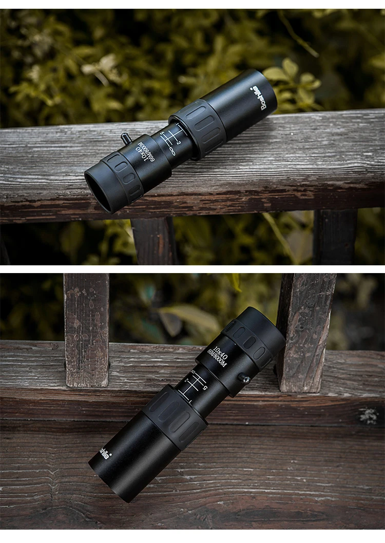 Boshile 10x40 HD Монокуляры зум черные высокие Quilaty однофокусные оптические линзы мини Монокуляры