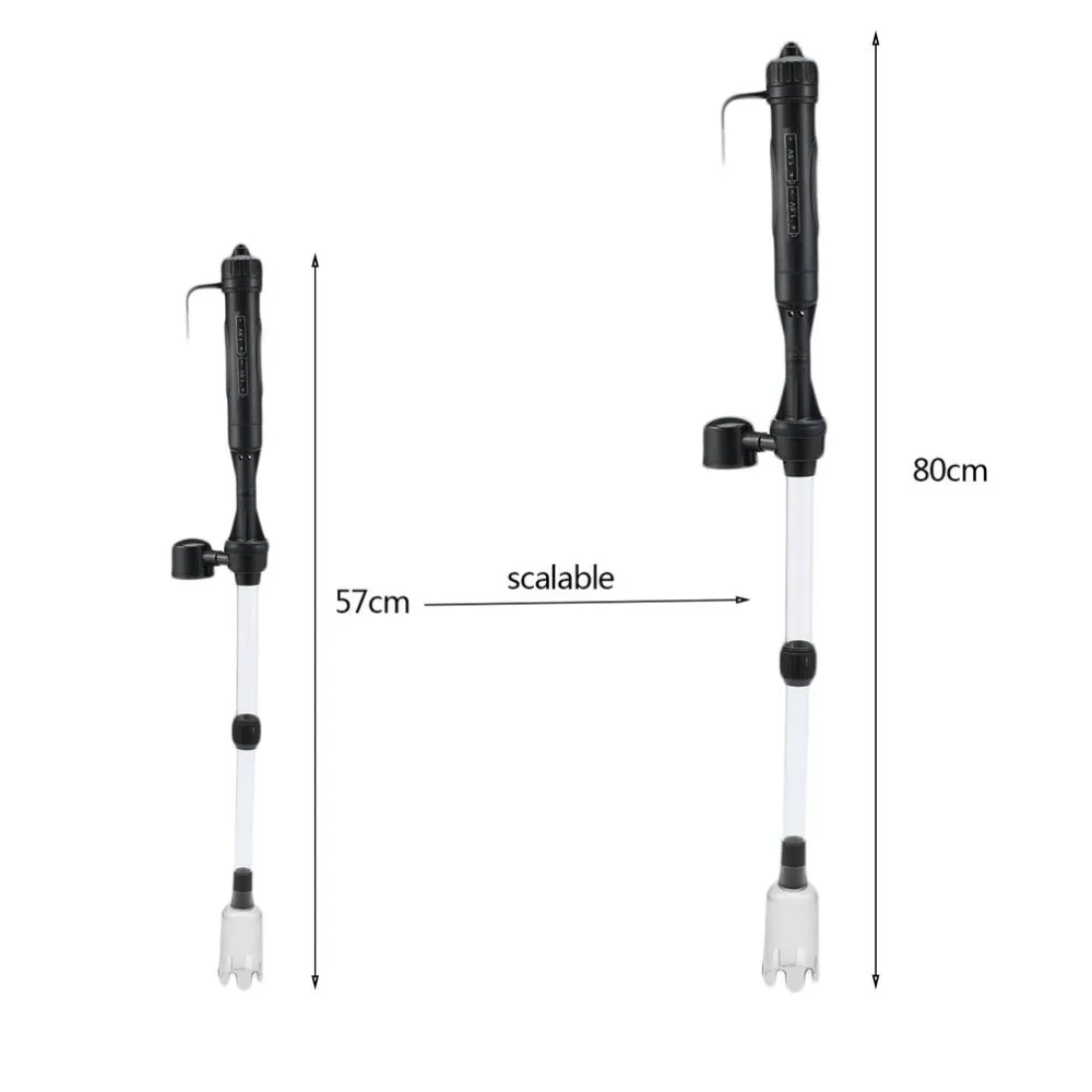 Аквариум Батарея Syphon Управляется Fish Tank Вакуумный Гравий фильтр для воды очистить